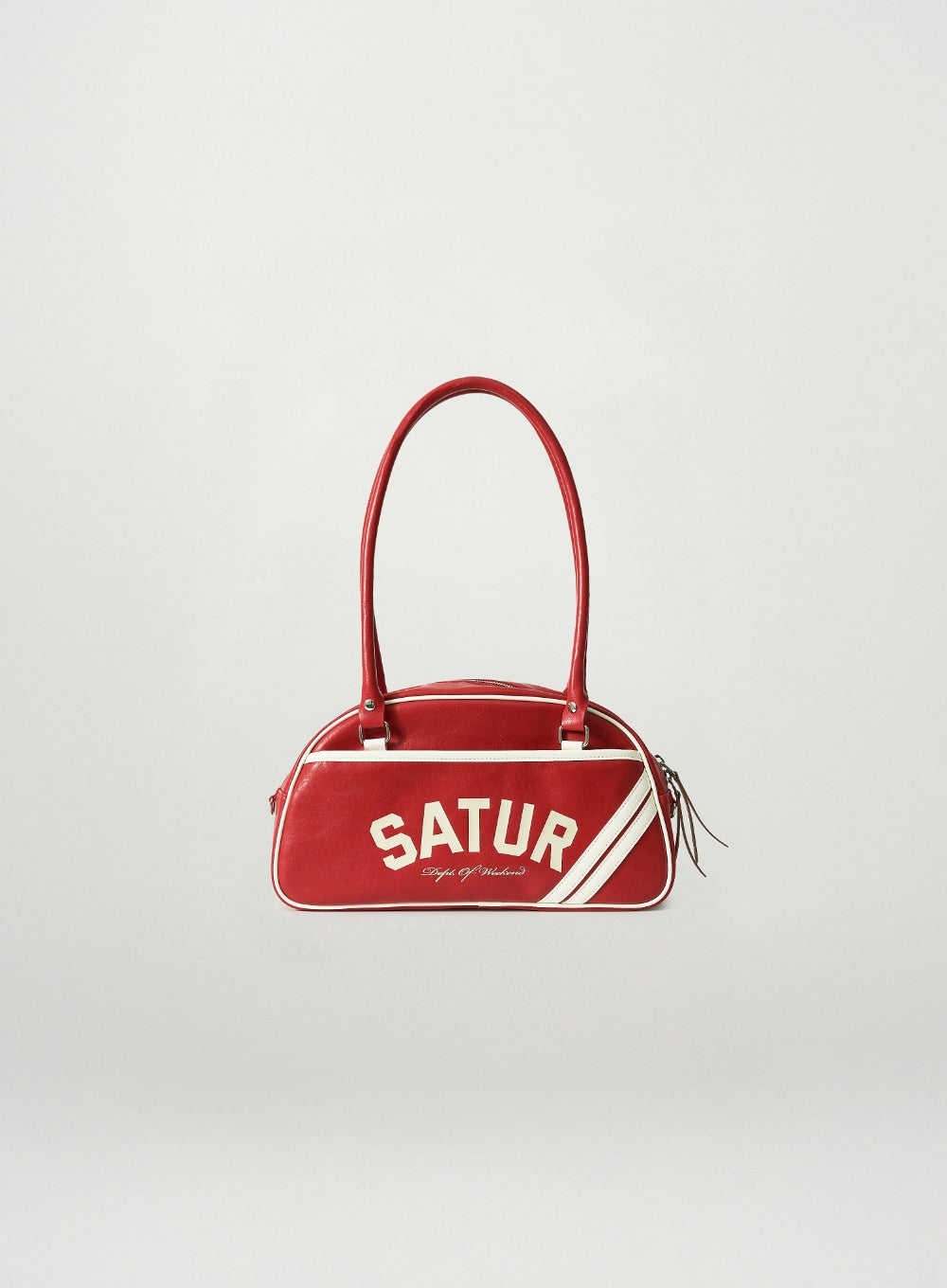 Satur Lawton Contrast Bowling Bag - Red