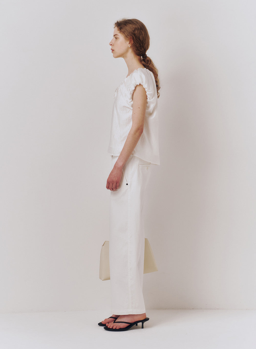 Kindersalmon Swan Blouse White
