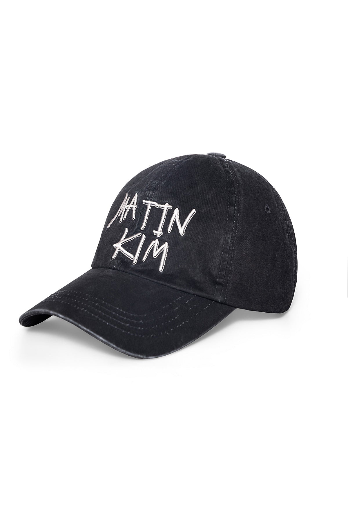 Matinkim Vintage Washed Graffiti Ball Cap IN Black