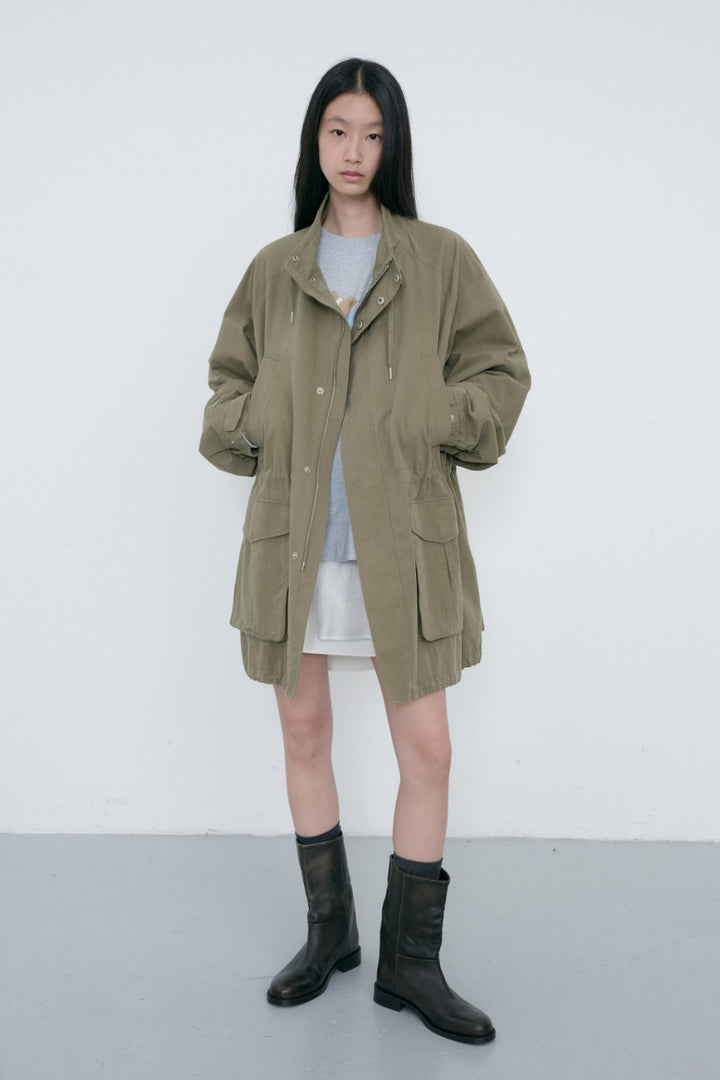 Dunst Unisex Modern Field Jacket Soft Khaki