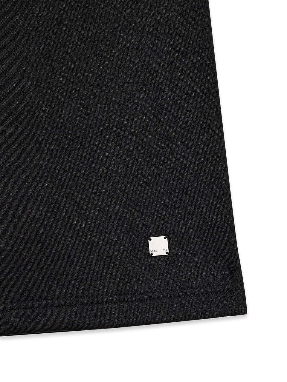 [matinkim] BACK POCKET GLITTER BERMUDA SWEATPANTS FOR MEN IN BLACK