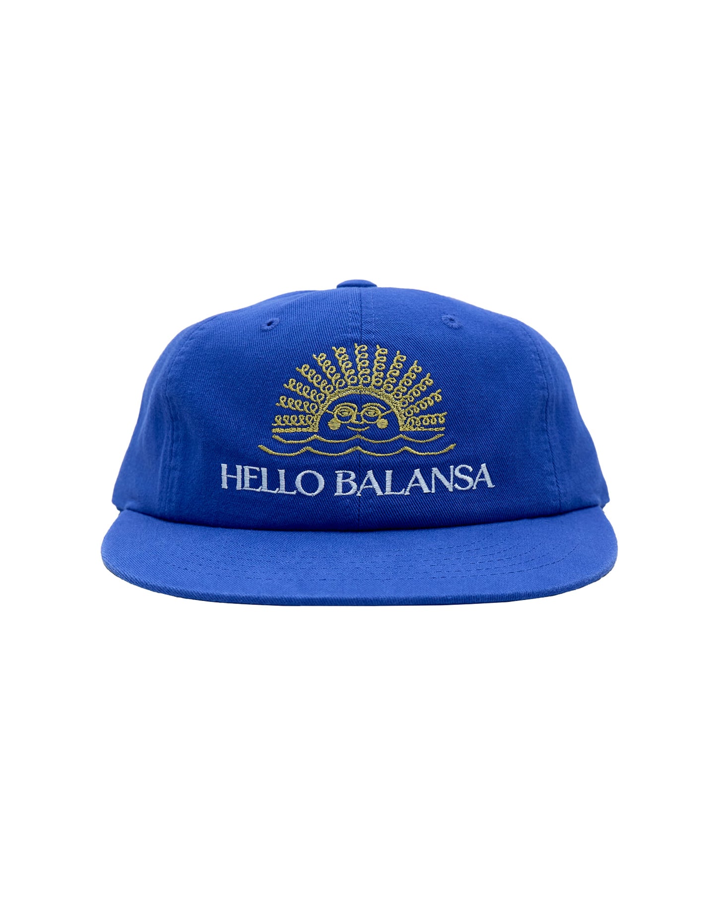 HSxBalansa Permed Sun 6Panel Cap_Blue
