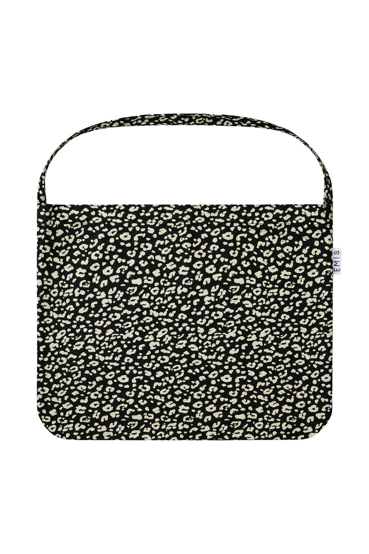 Emis 22Y Leopard Corduroy Eco Bag-Black