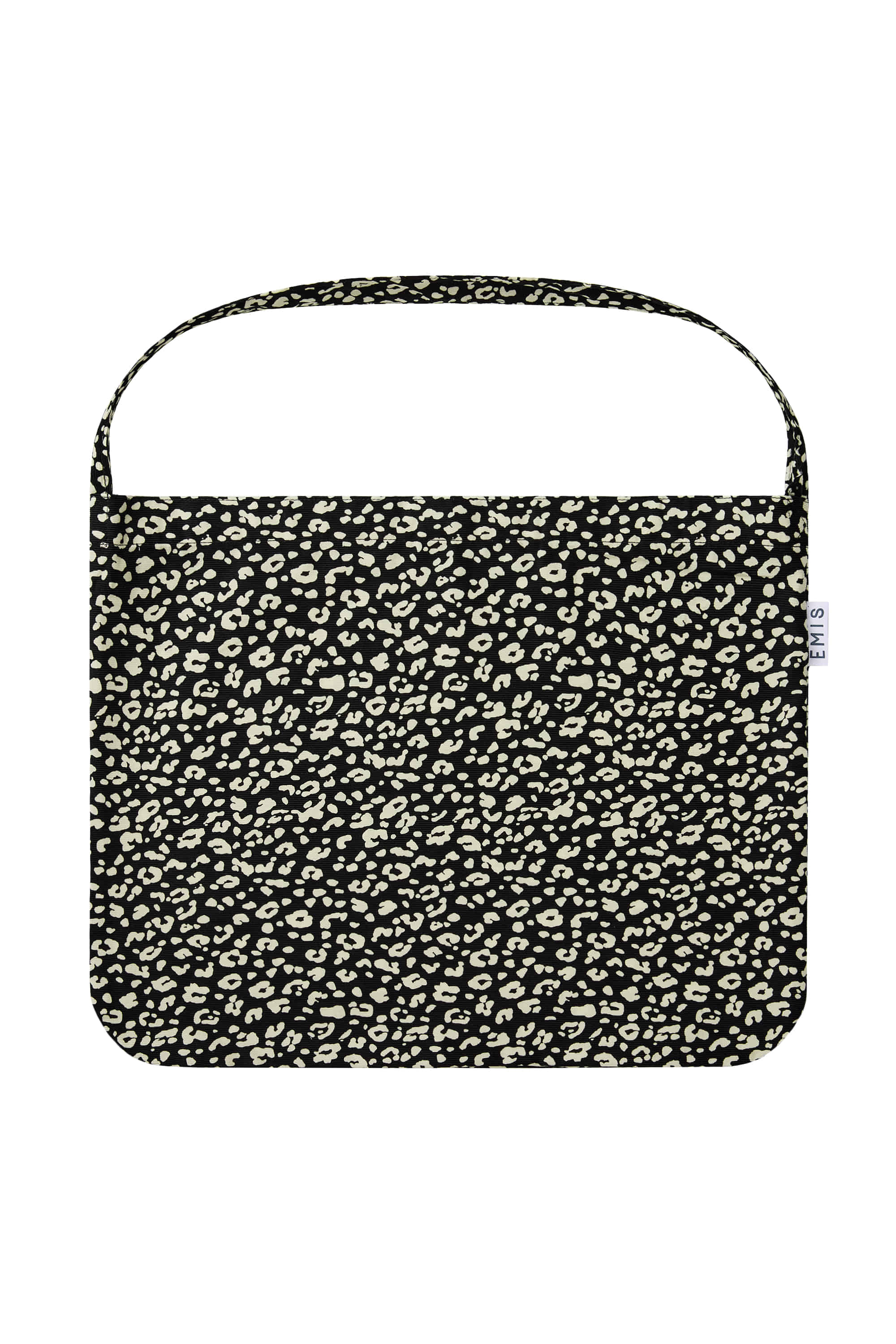 Emis 22Y Leopard Corduroy Eco Bag-Black