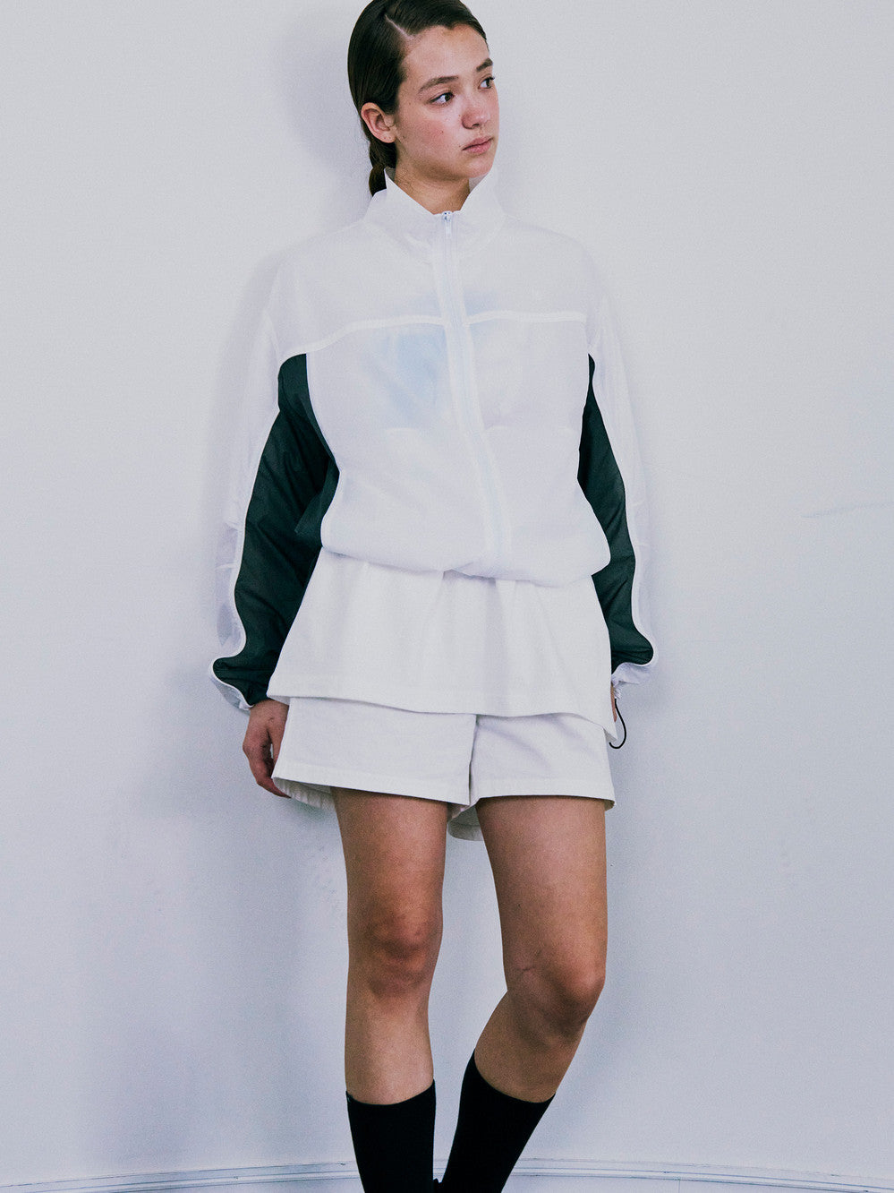 [Low Classic] Trimming Nylon Jacket_White
