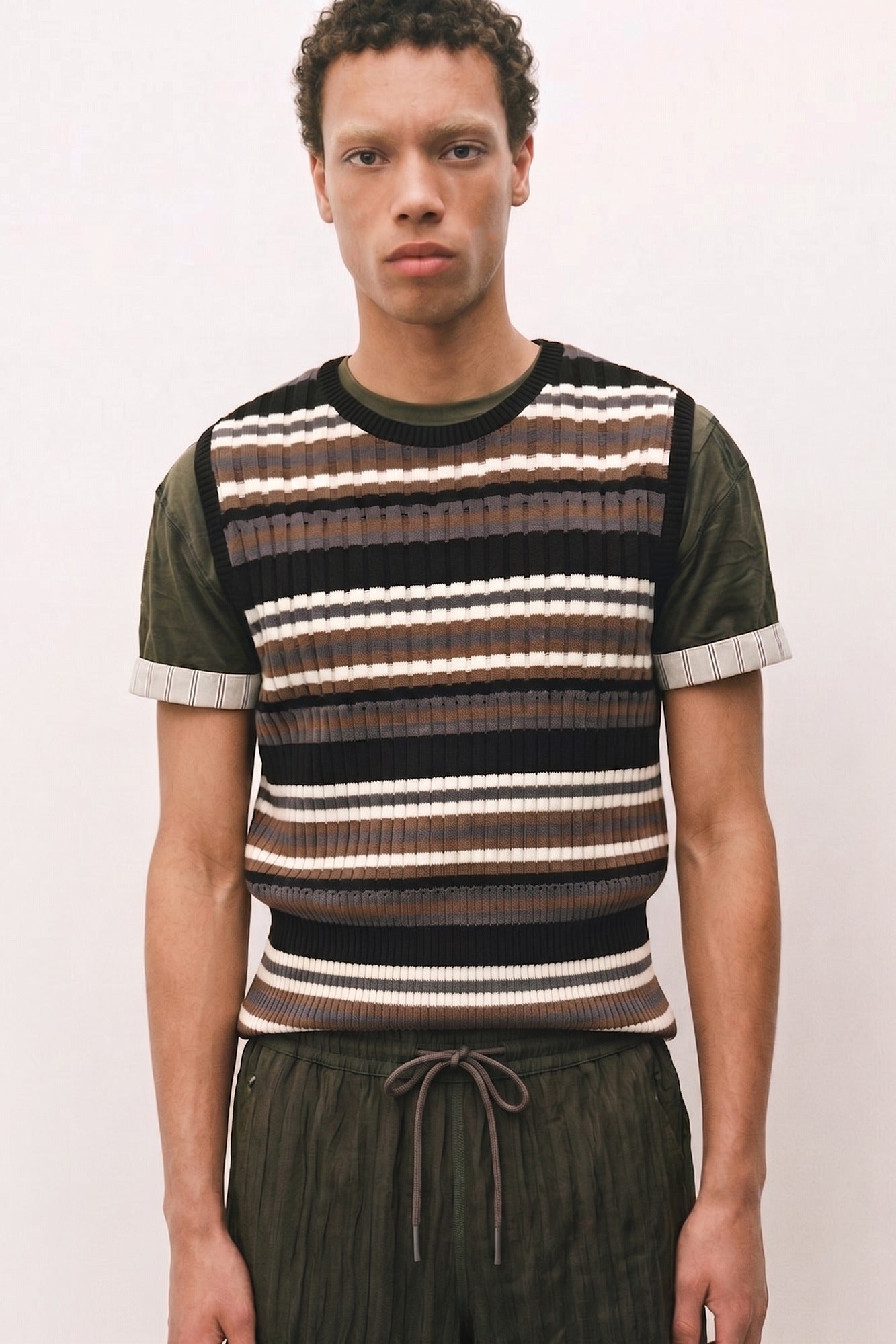 Andersson Bell Contrast Rib Sleeveless