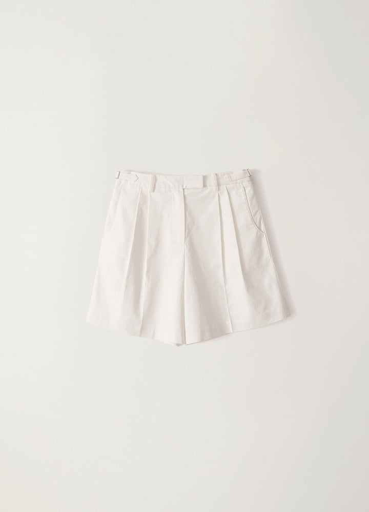 Nothing Written Double tuck wide short (White)