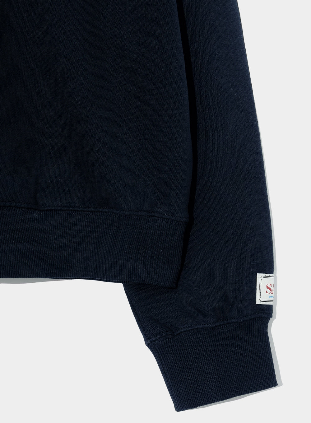 [satur] (W) Classic Logo Sweatshirt - Classic Navy