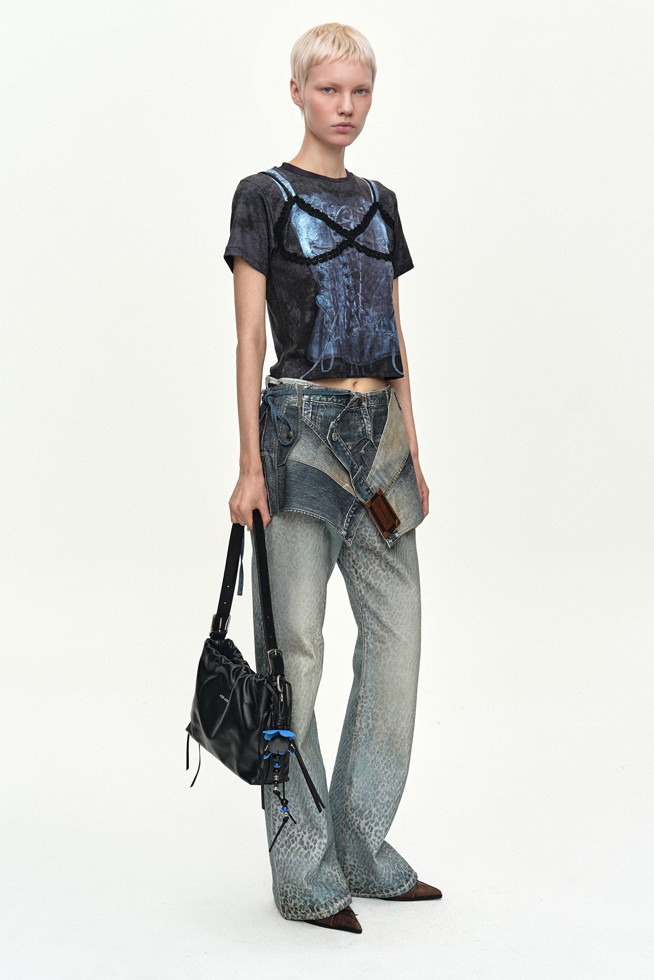 Andersson Bell Lingerie Trompe-L'Oeil Graphic T-Shirt