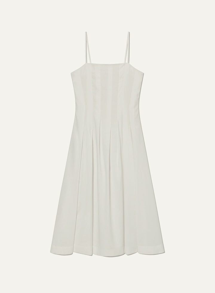 Kindersalmon Varda Long Dress Off-White
