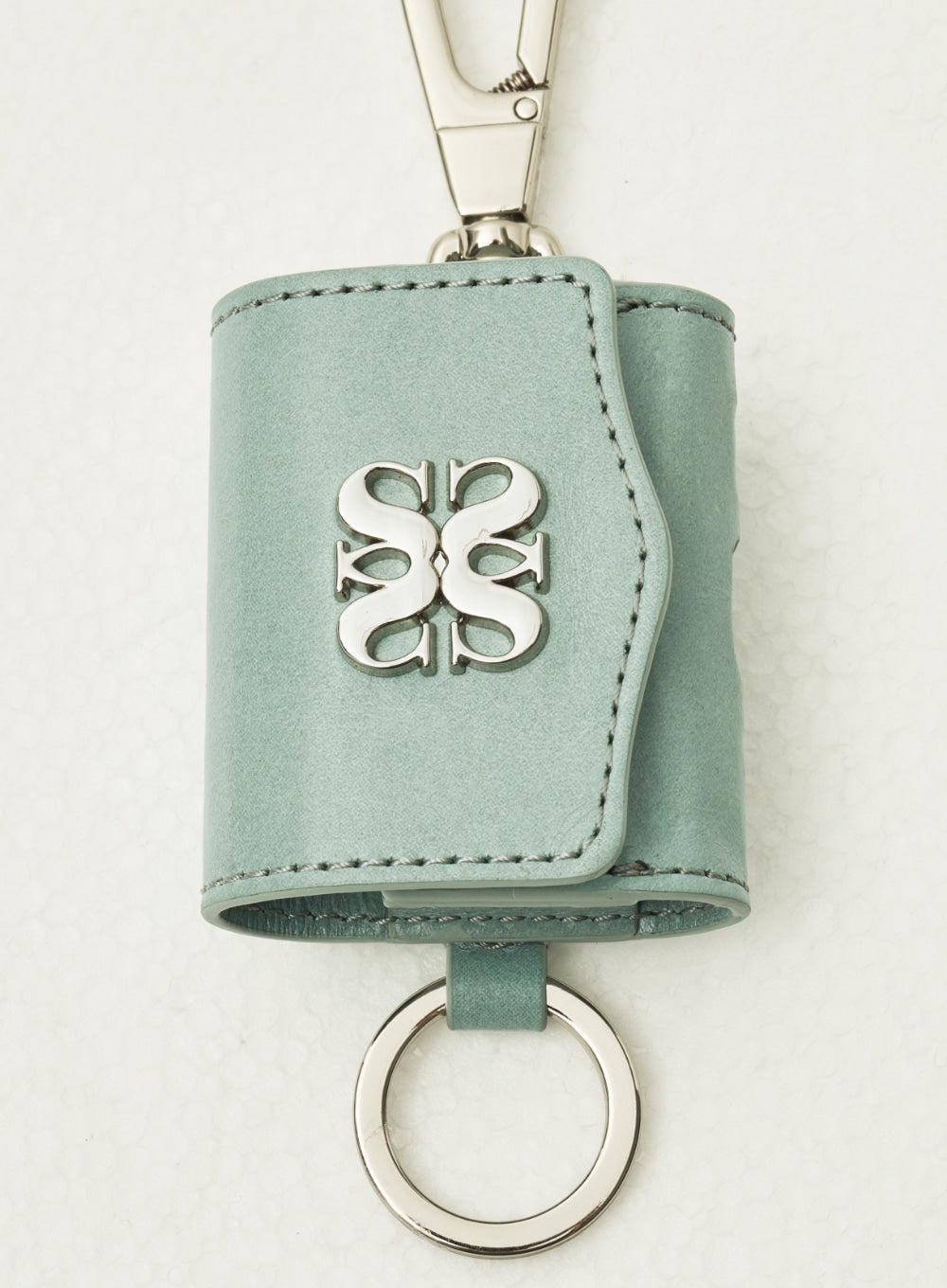 [satur] Satur Keyring Leather Airpods Case - Mint