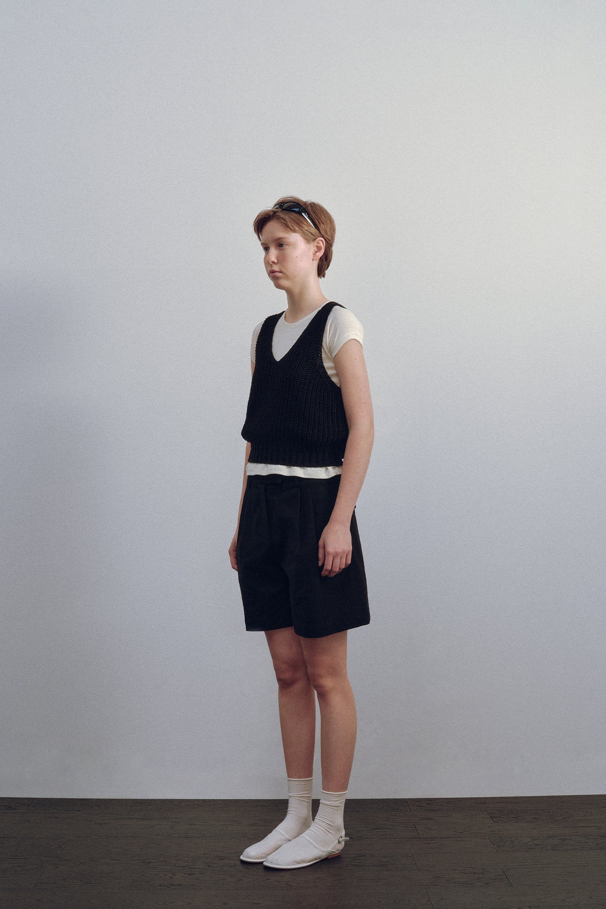 Nothing Written Double tuck wide short (Black)