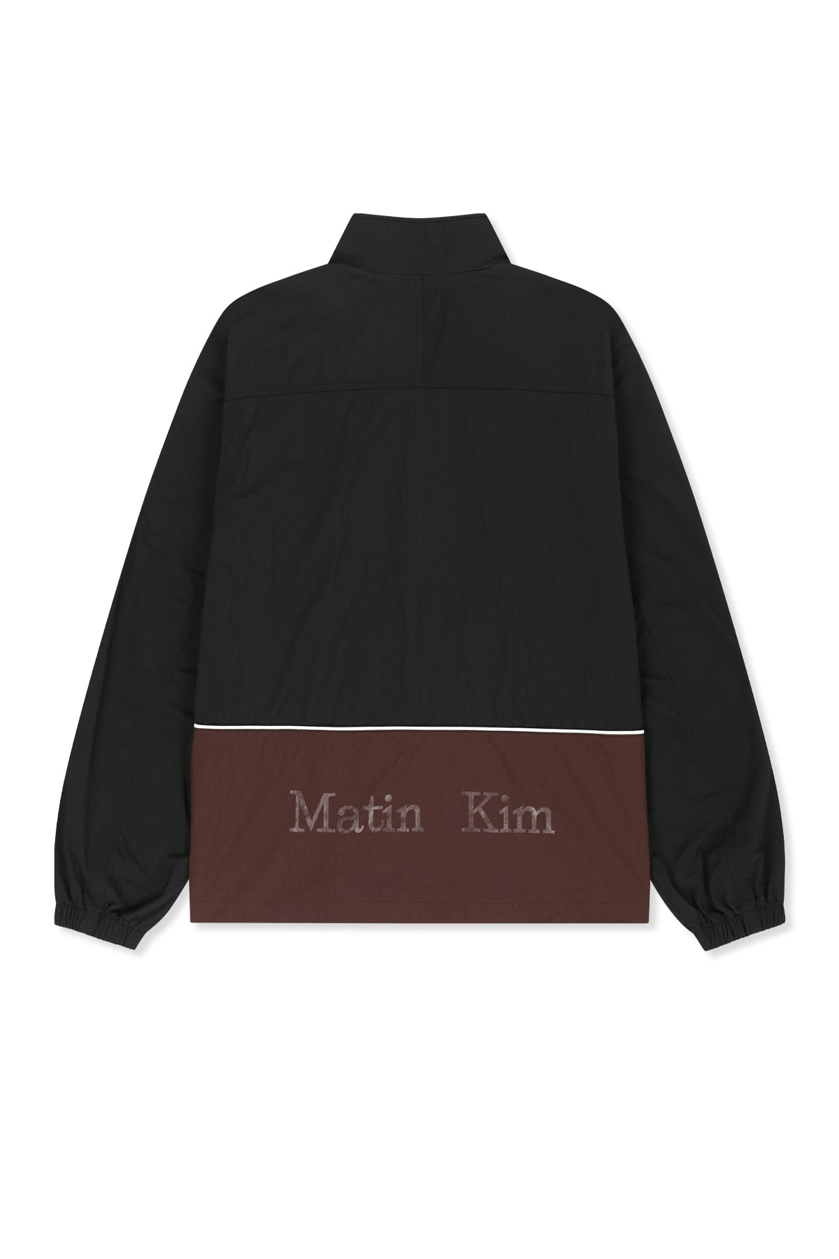 Matinkim Contrast Trim Track Zip UP IN Black