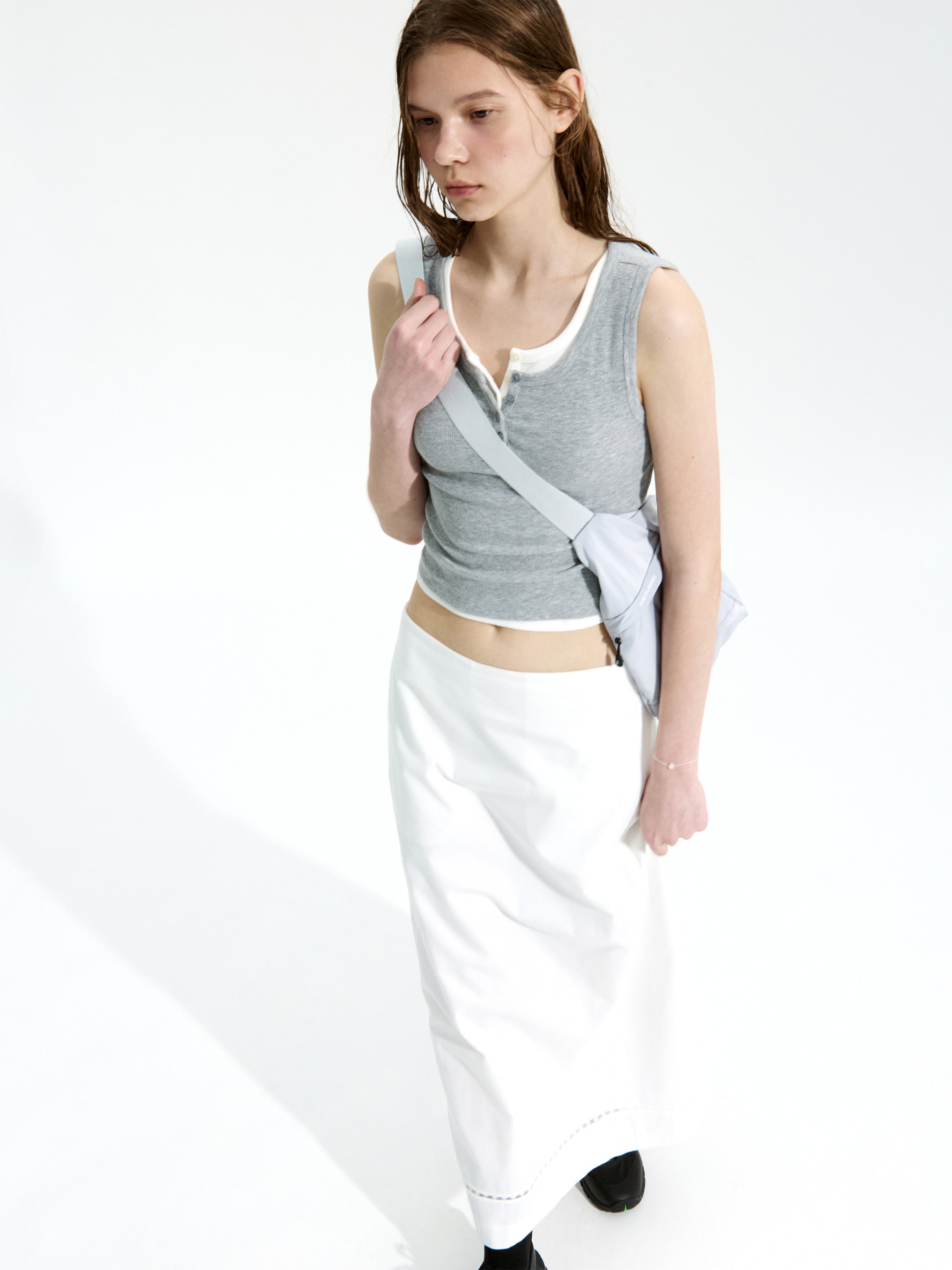 Low Classic Bamboo Lace Skirt Off White