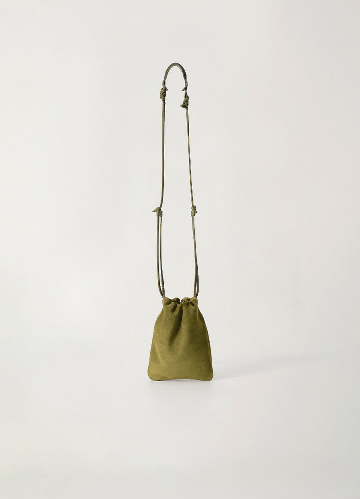Nothing Written Fatu shoulder mini bag (Olive green suede)