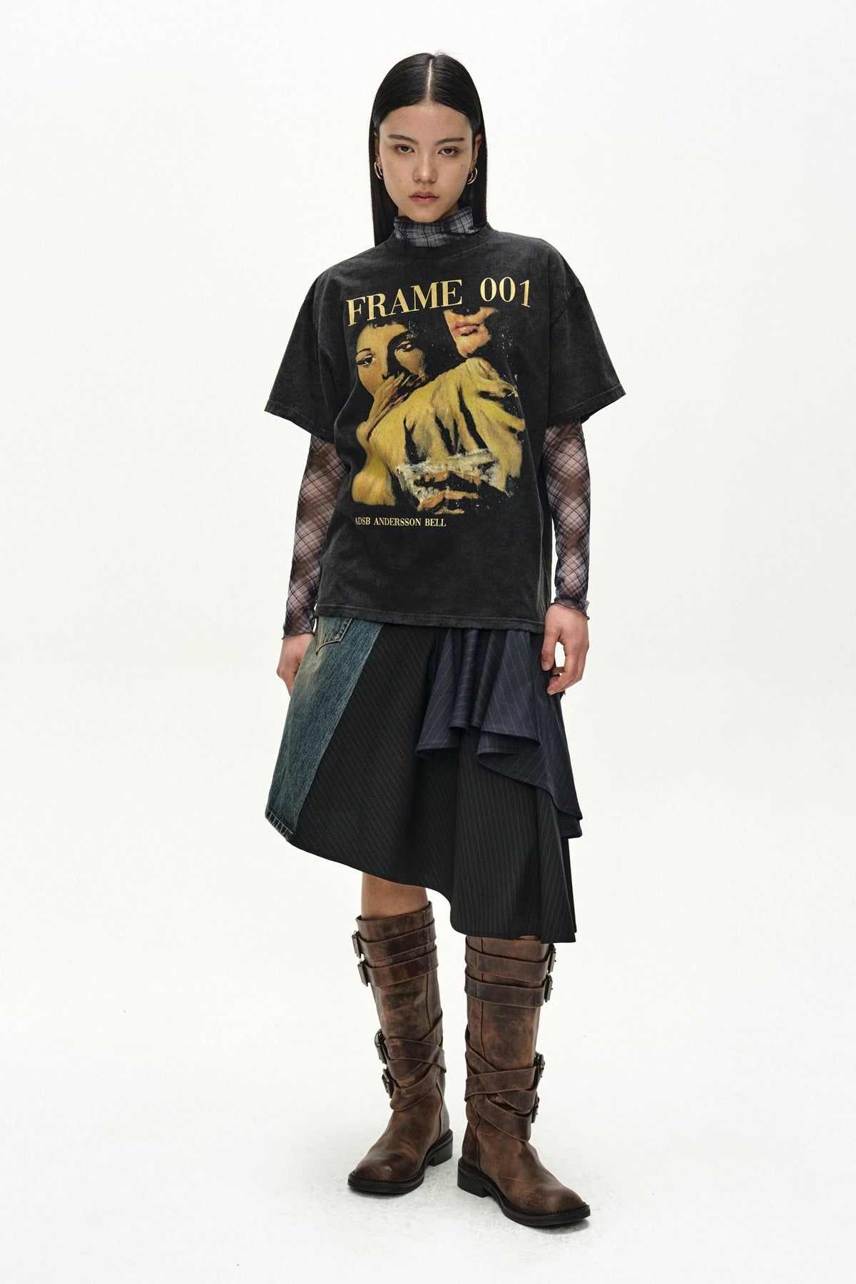 Andersson Bell Layered Frame Printed T-Shirt