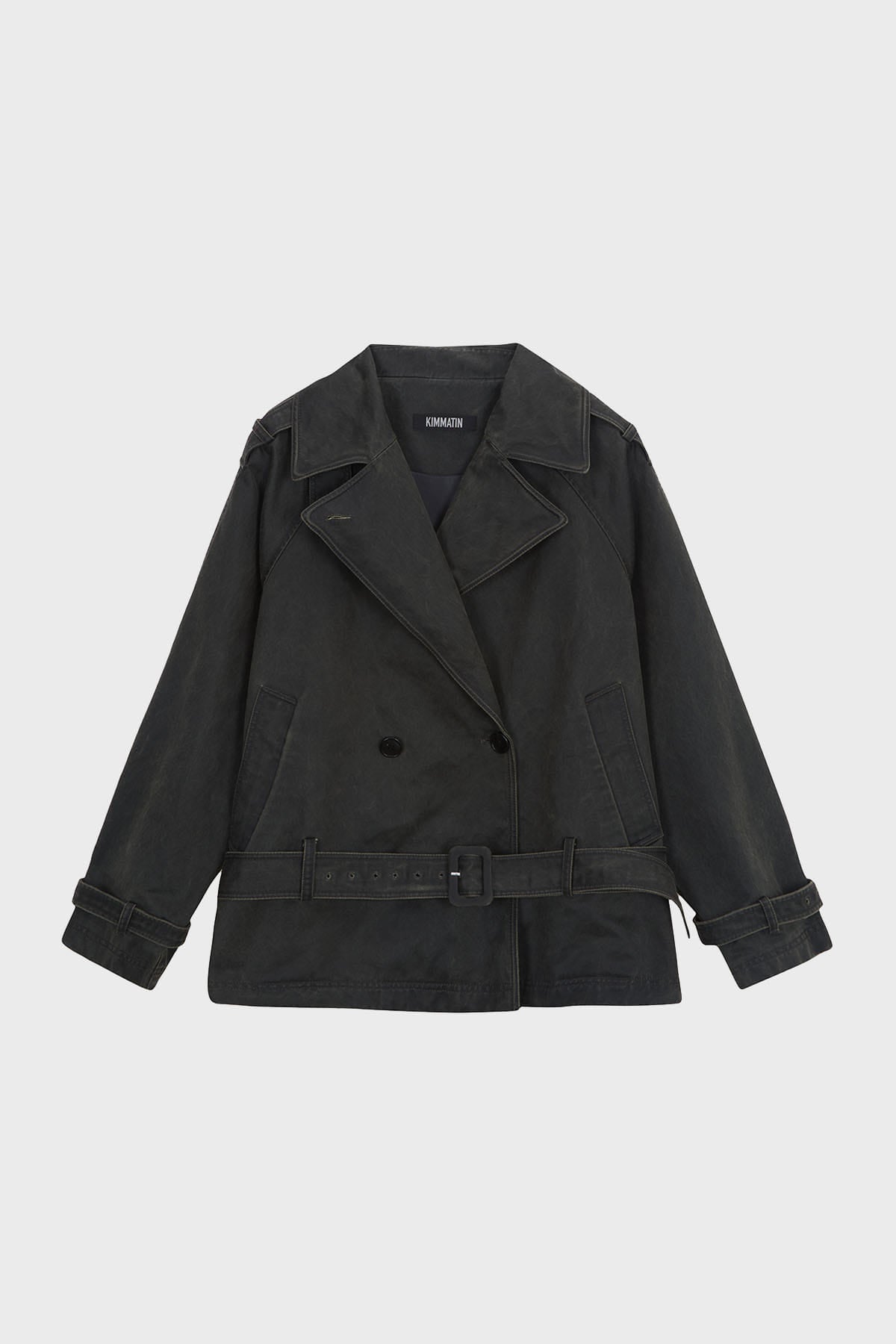 Matinkim Washed Trench Jacket IN Khaki