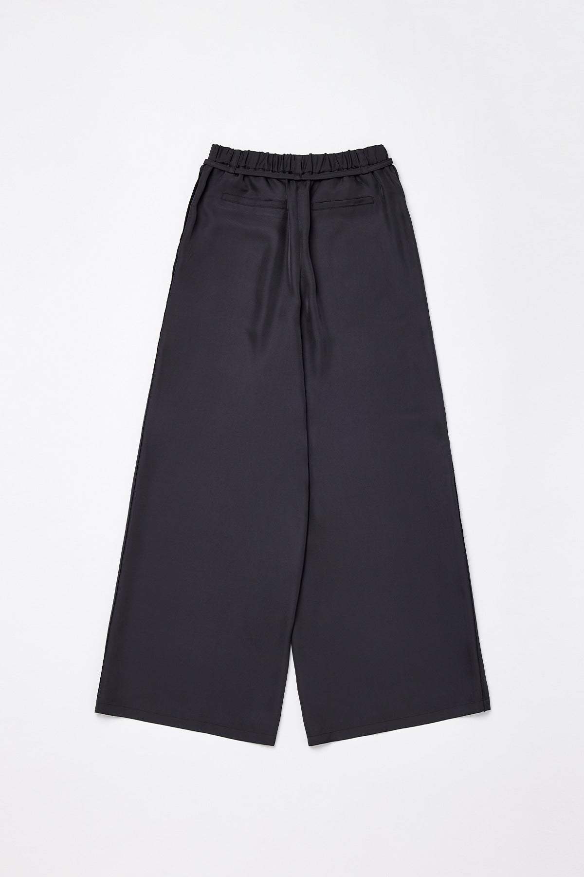 Matinkim Belted Silky Wide Pants IN Black
