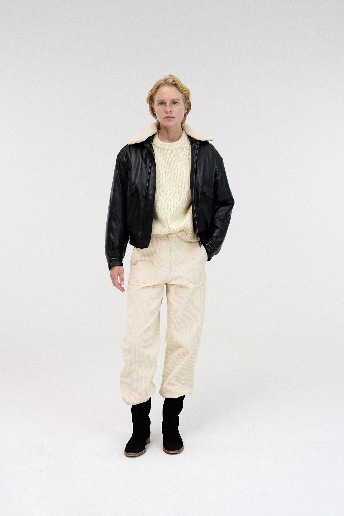 Nothing Written Classic G-1 flight jacket (Black)