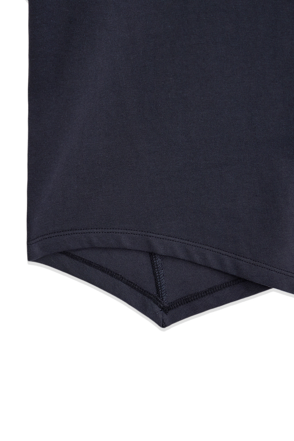 [matinkim] TWIST POINT SLIM TOP IN DARK NAVY