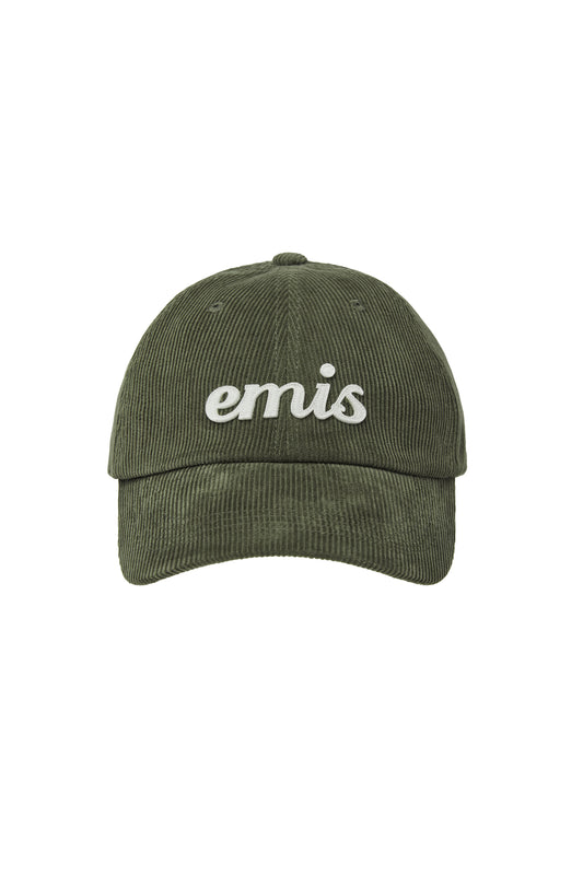 APPLIQUE CORDUROY BALL CAP-KHAKI