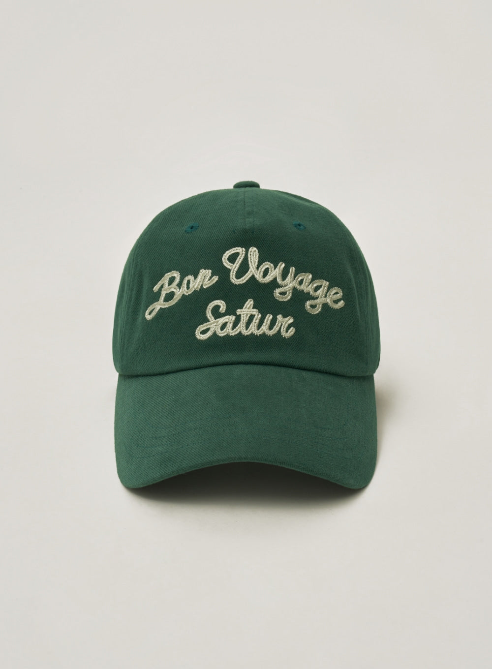 [satur] Bon Voyage 5 Panel Ball Cap - Deep Green