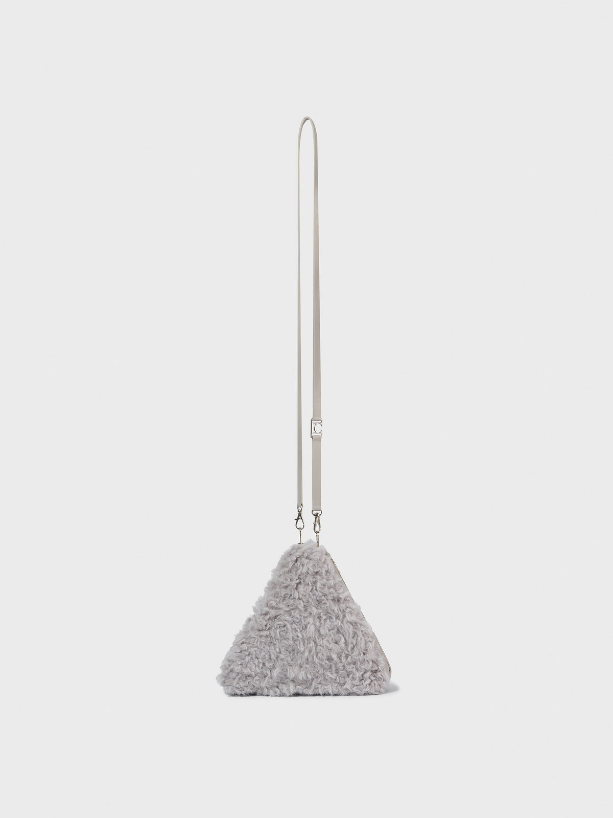 Low Classic Fur Triangle Pop-Up Bag Grey