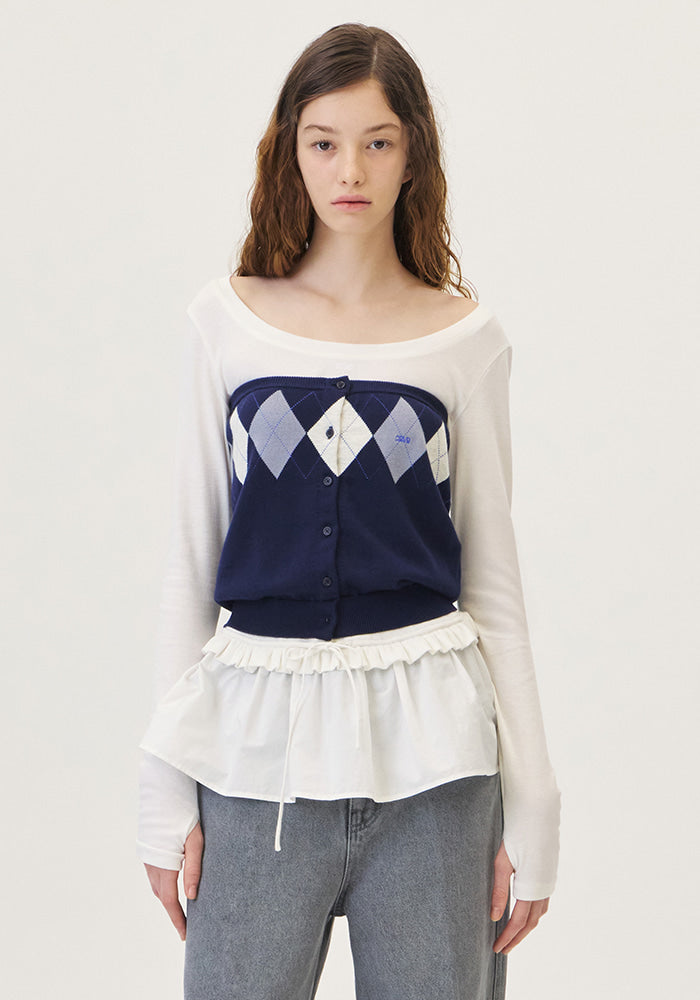 Grove Veni Argyle Tube Top