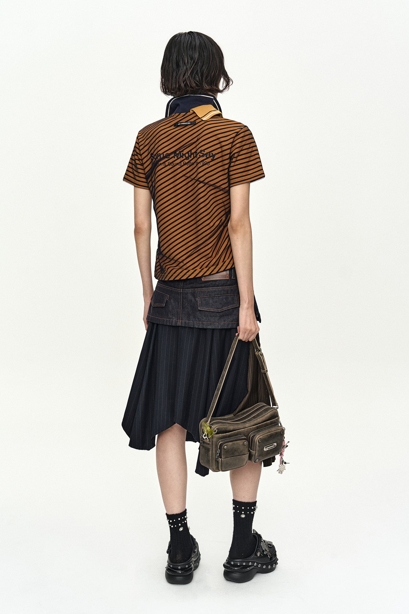 Andersson Bell Rigid Turn-Over Asymmetric Skirt