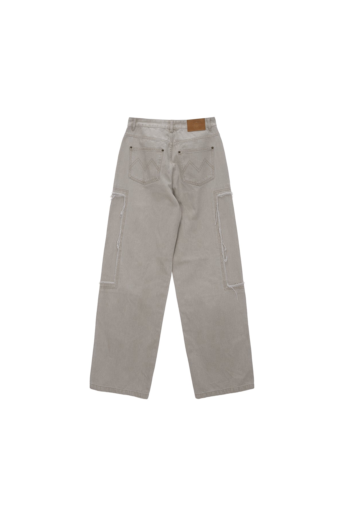 Matinkim Double Knee Cotton Denim Pants For Men IN Beige