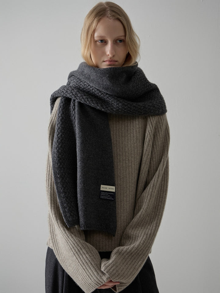 Facade Pattern Cashmere Texture Muffler