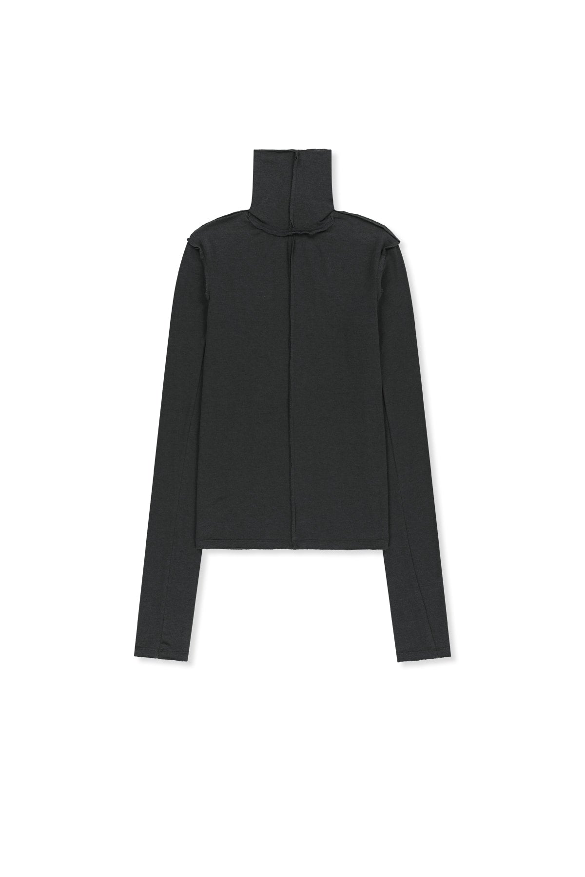 Matinkim Raw Cut High Neck Top IN Charcoal