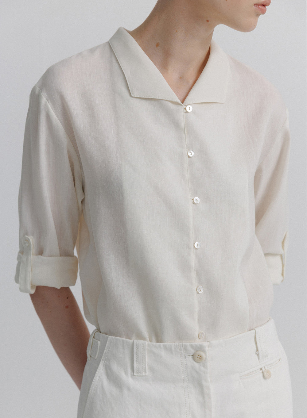 Kindersalmon Italian Collar Shirt Whip