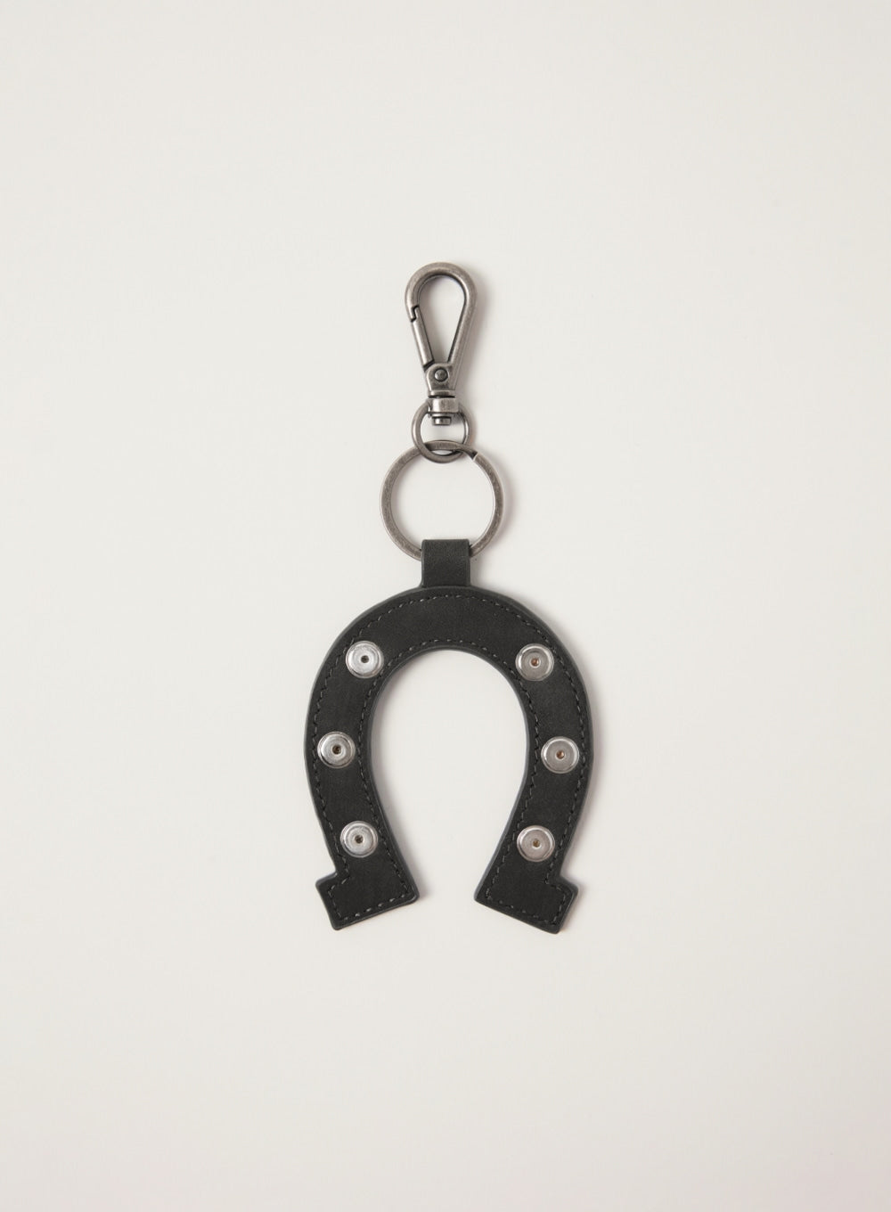 Satur Horseshoe Keyring - Charcoal