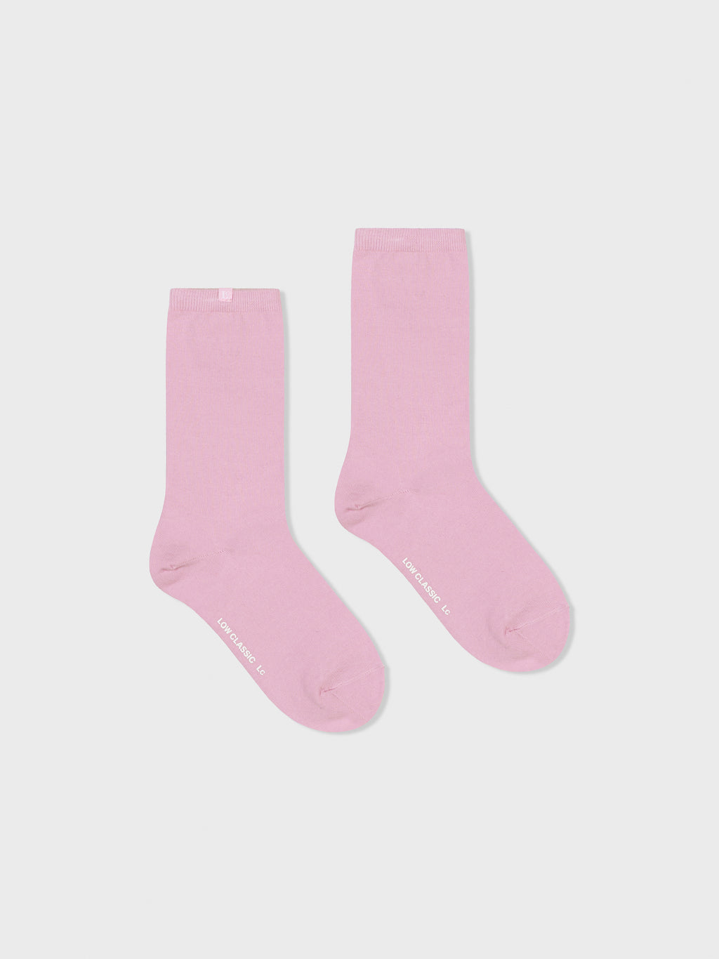 [Low Classic] Cotton Midi Socks_Pink