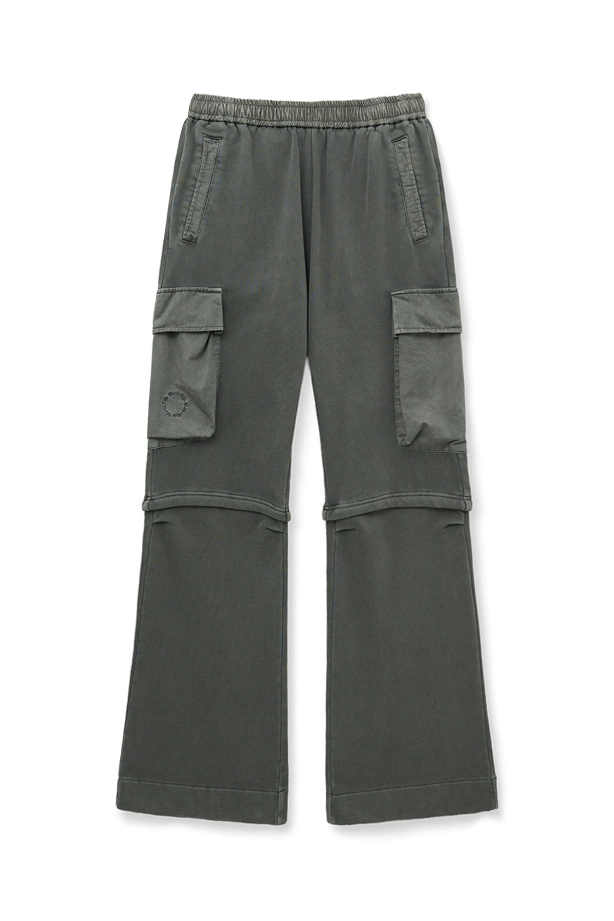 [matinkim] PIGMENT DYED CARGO PANTS FOR WOMEN IN CHARCOAL