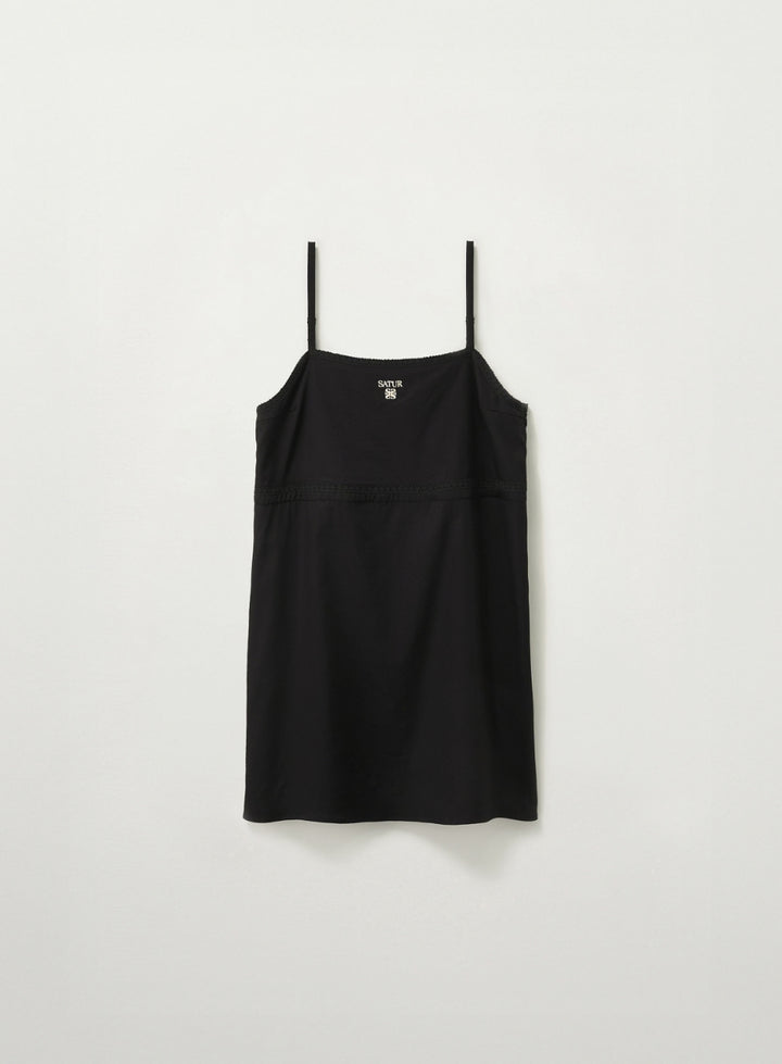 Satur Taping Flare One-piece - Black