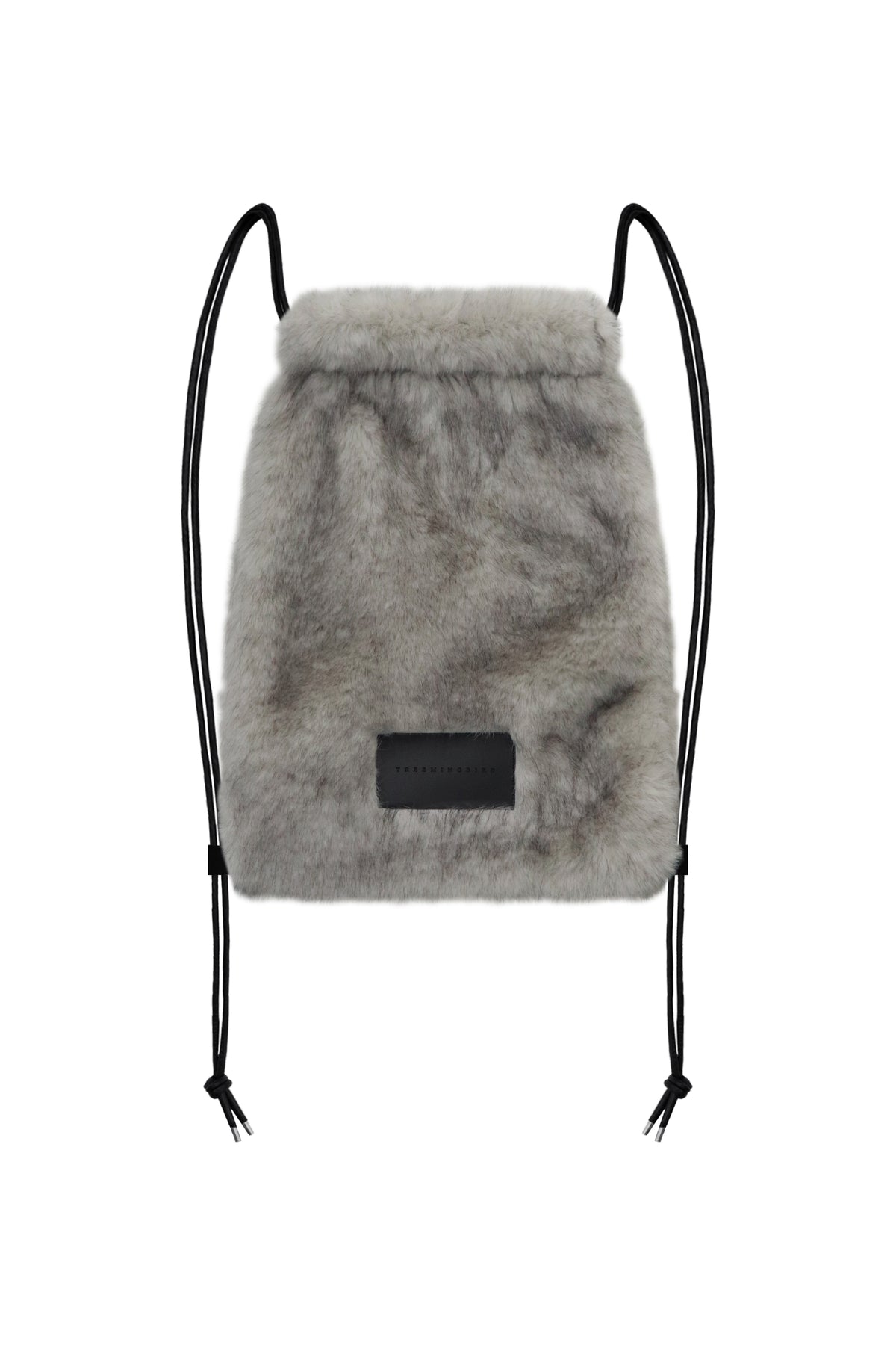 Treemingbird Volume Fur String back pack Light Gray