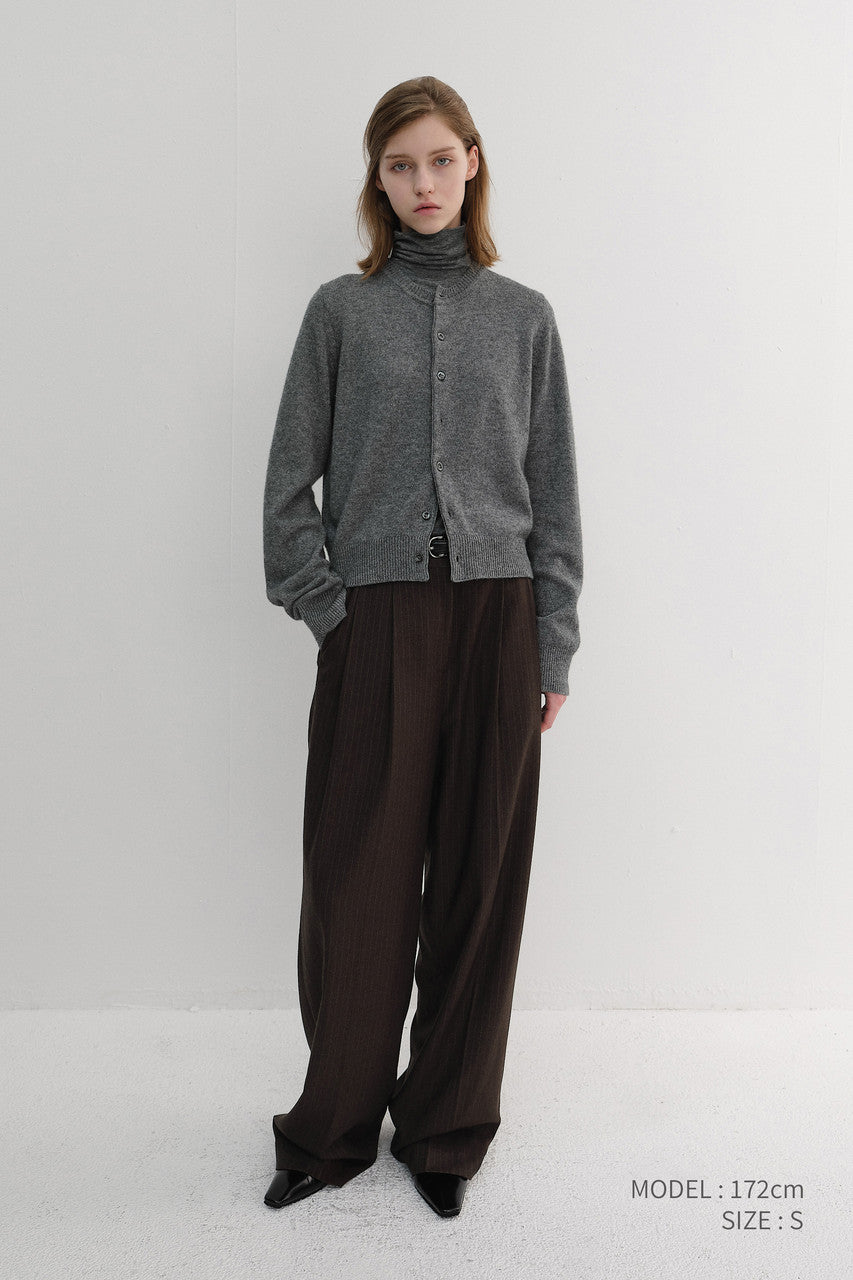 Dunst Winter Flannel Slacks Dark Brown Stripe