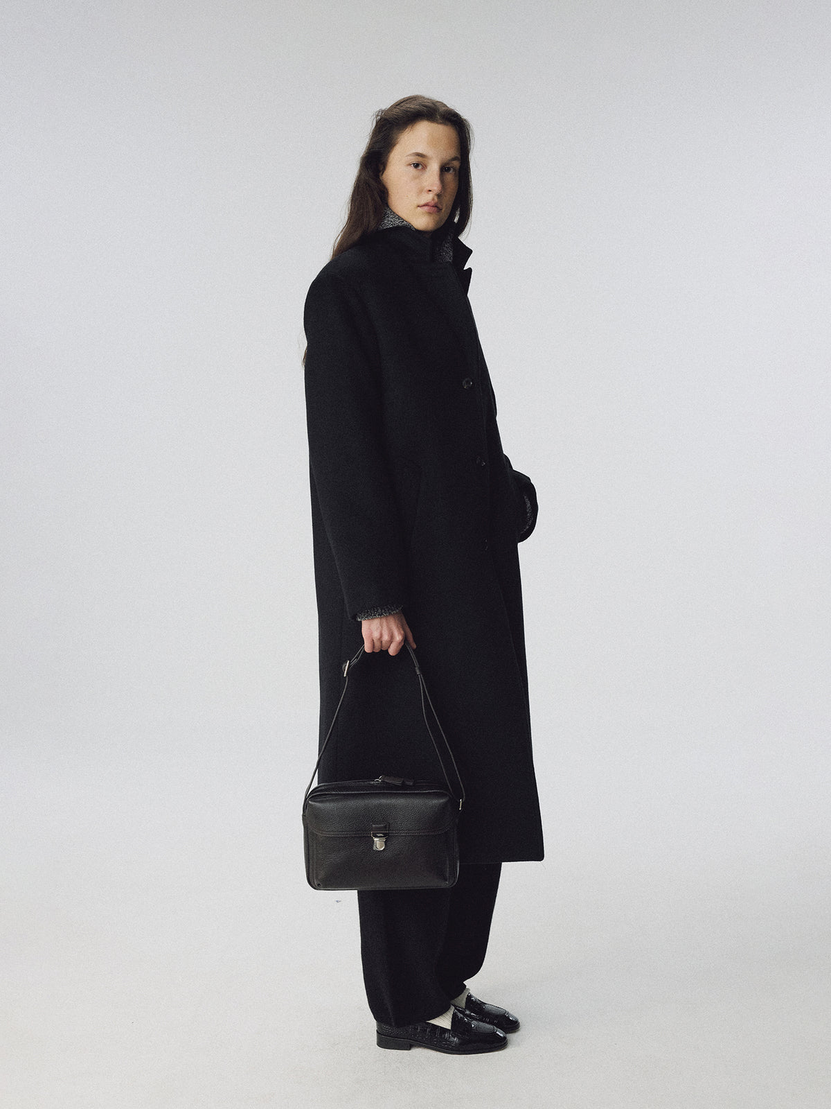 Nothing Written Petit frame mini bag (Dark brownie)