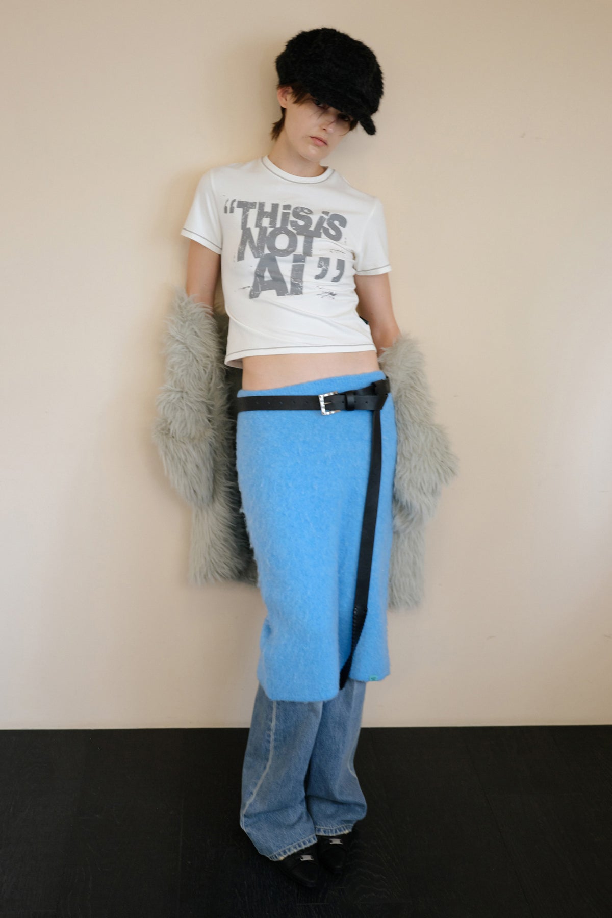 Instantfunk This Is Not AI Tee - White
