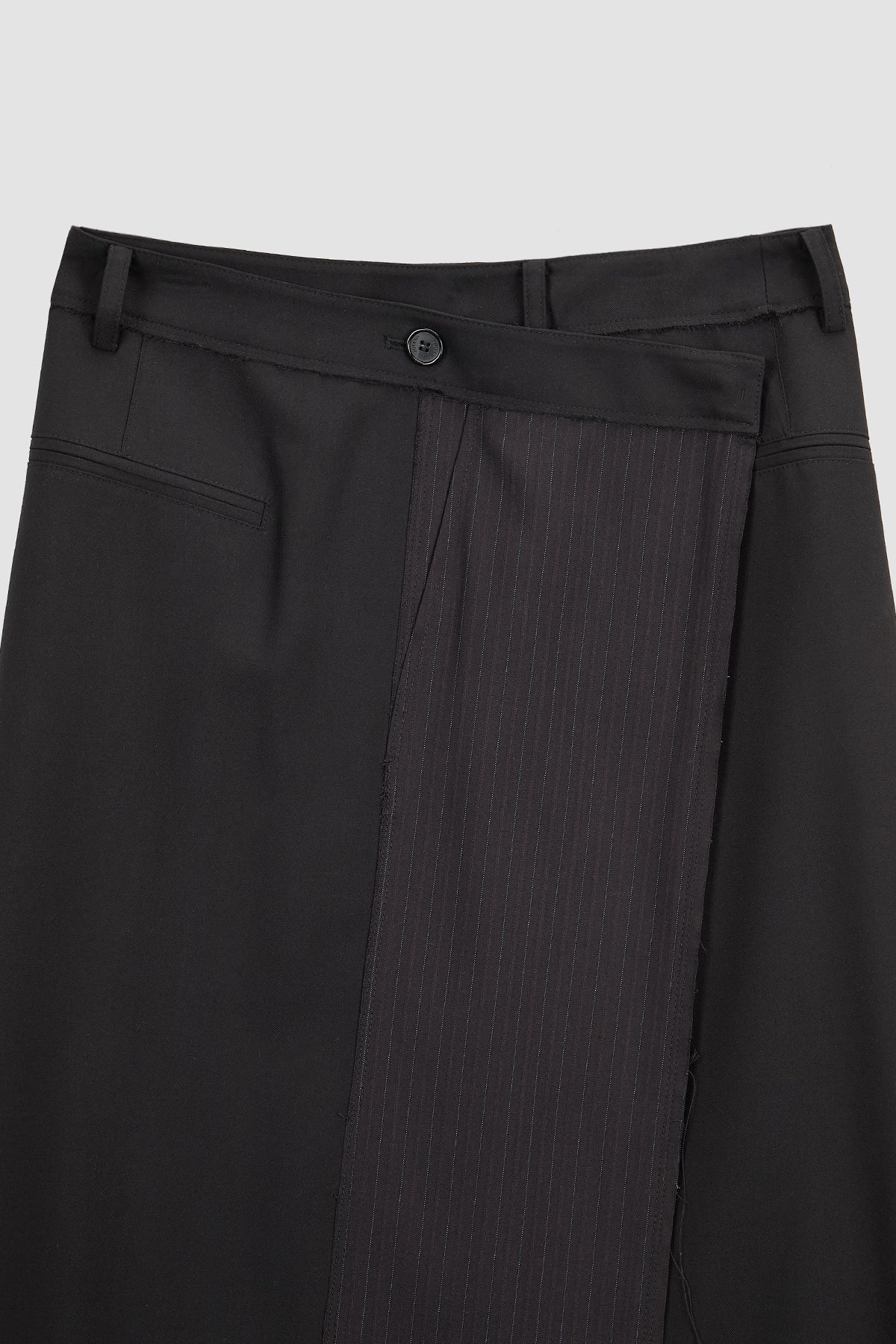 Matinkim Stripe Mix Maxi Wrap Skirt IN Black