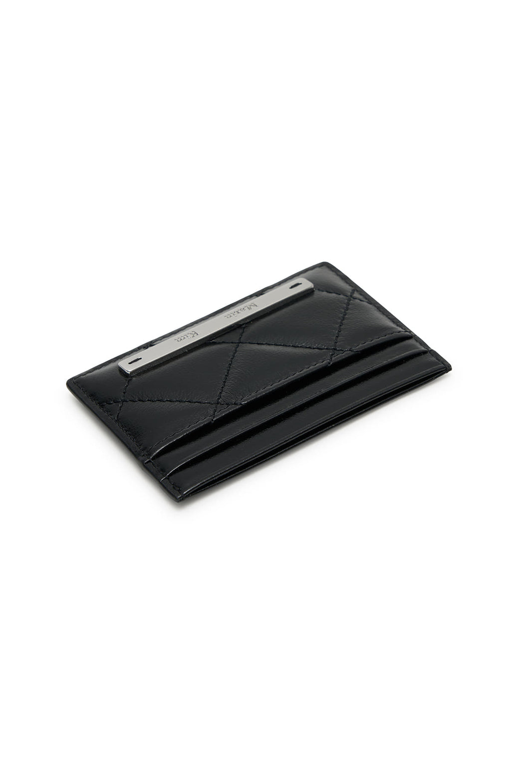 Matinkim Puff Quilt Card Wallet IN Black