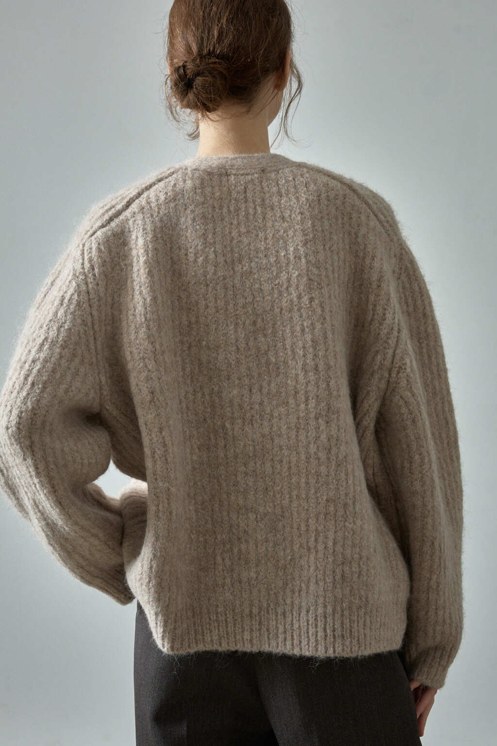 Facade Pattern Alpaca Cloud Cardigan oatmeal