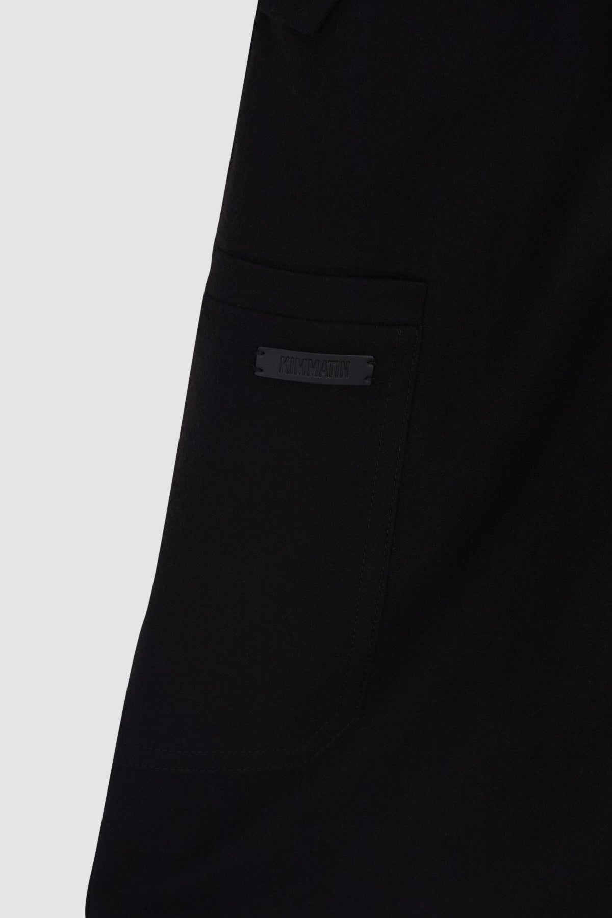 Matinkim Wool Blended Parachute Pants IN Black
