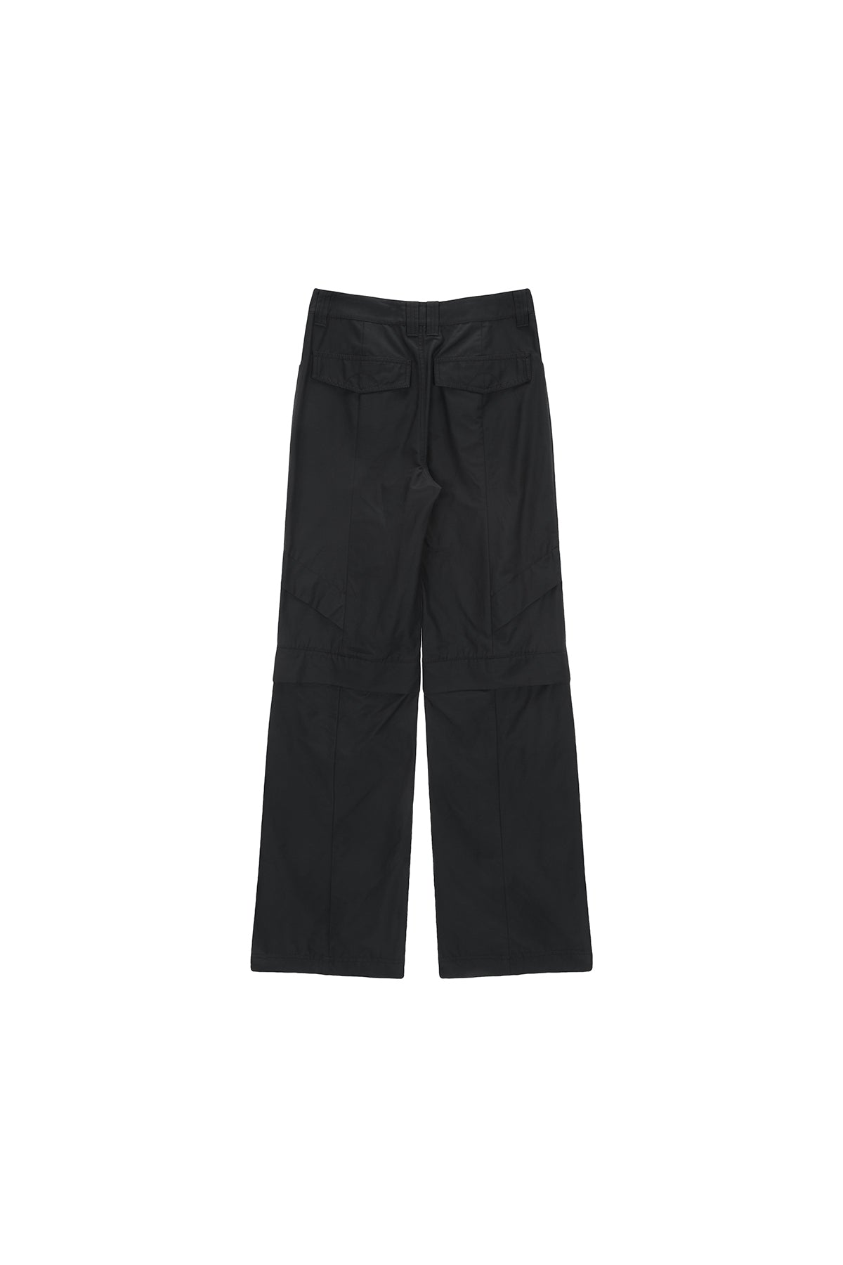 [matinkim] KNEE POINT TUCK WIDE PANTS IN CHARCOAL