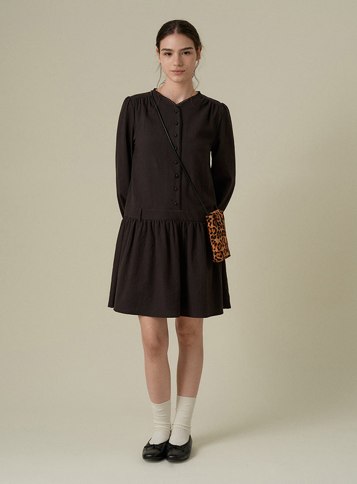 Mango Maniplease Ray Shirring One Piece Black