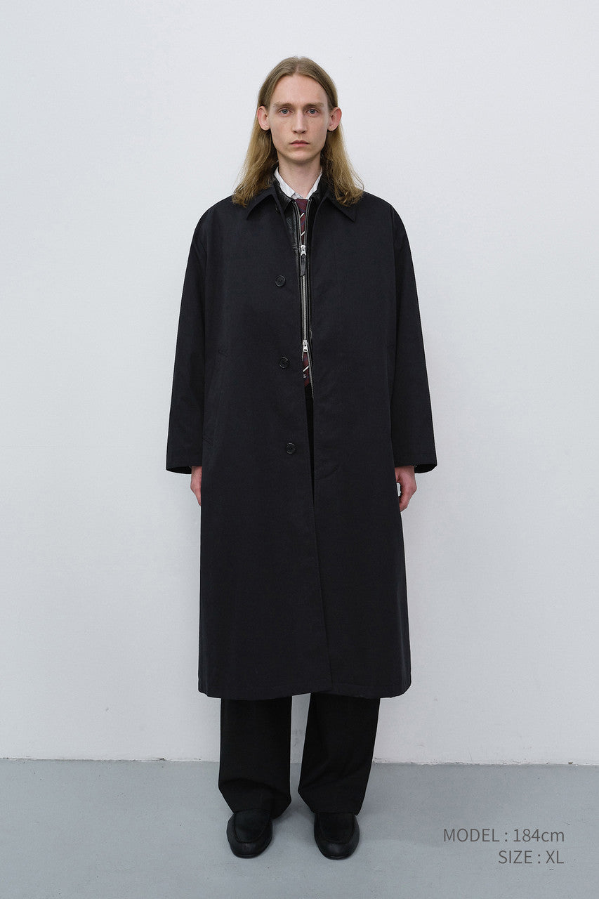 Dunst Unisex Refined Mac Coat Black