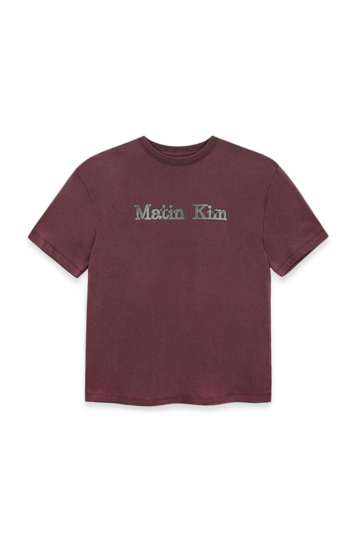 Matinkim Vintage Logo Graphic Top IN Burgundy
