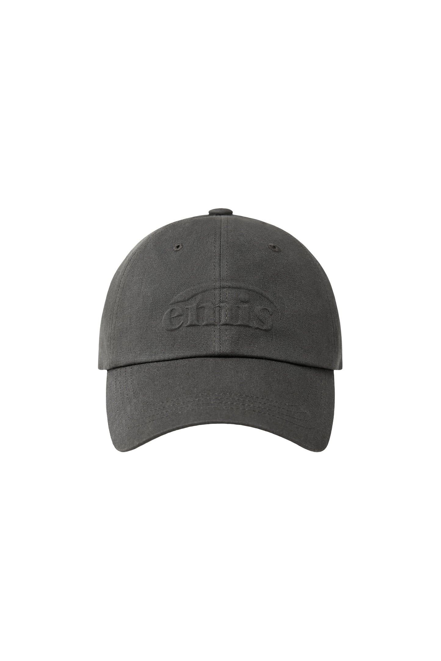 EMBOSSING LOGO BALL CAP-CHARCOAL